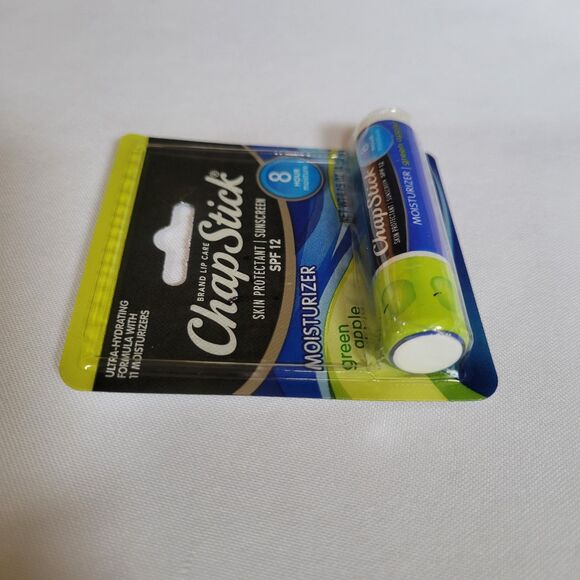 New Chapstick Green Apple Lip Balm Moisturizer Sunscreen SPF Discontinued Sealed - Picture 4 of 7